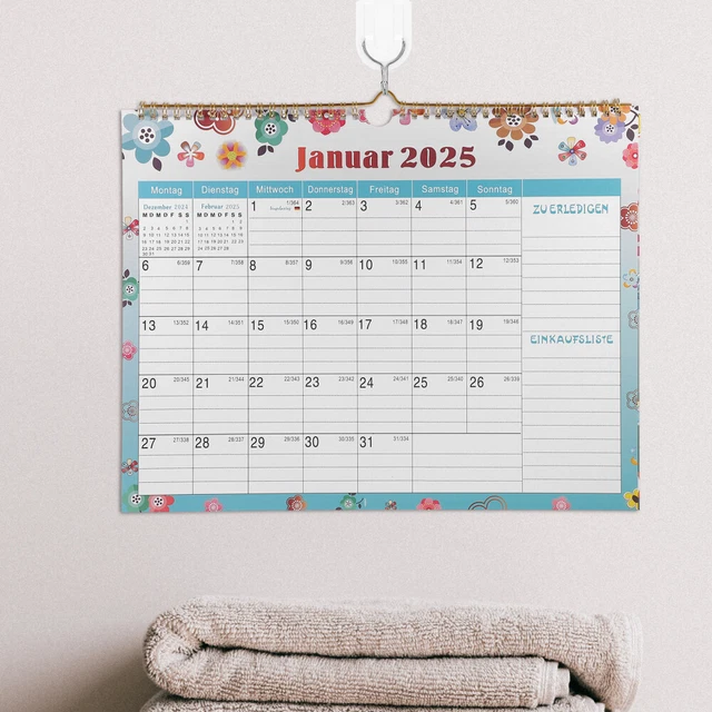 CALENDARIO DA PARETE Germania 20252025 pianificatore giornaliero per