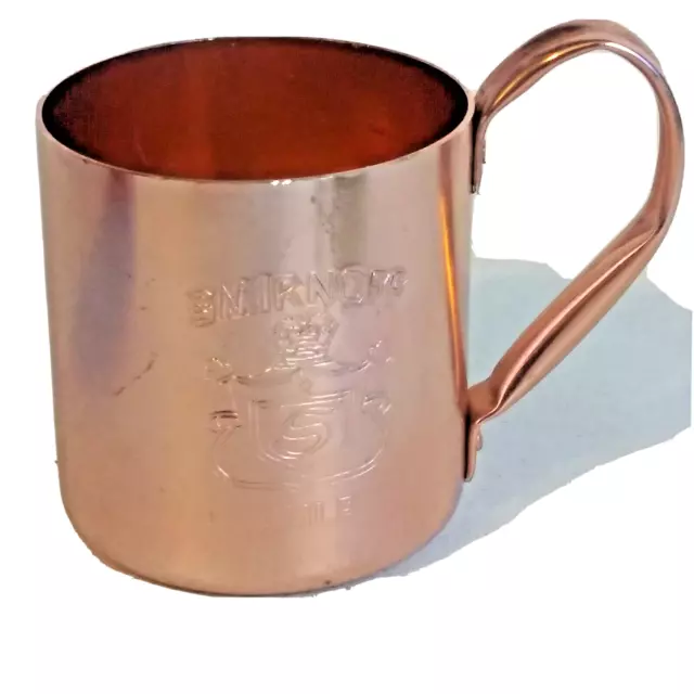 Smirnoff Mule Mug Vodka Copper Clad Aluminum Etched Design Hong Kong Camping