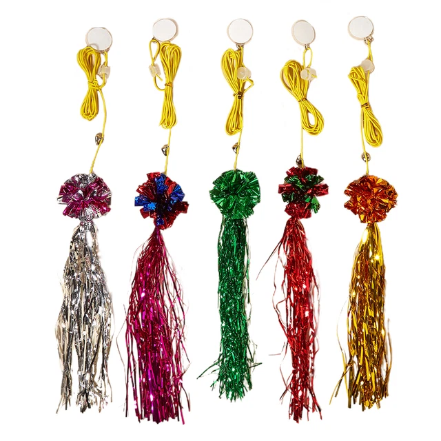 Pet Toys Snap Sequins Relieve Boredom Simulation Caterpillar Cat Toy Hanging