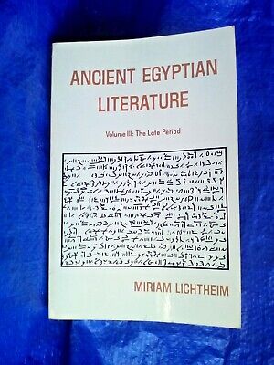1 X Book Ancient Egyptian Literature Volume 111 The Late Period 228 Pages