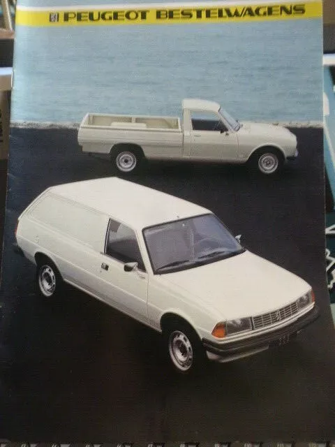 PEUGEOT 504 305 gam Utilitaire 1985 Sales brochure catalogue prospektus 12p NL