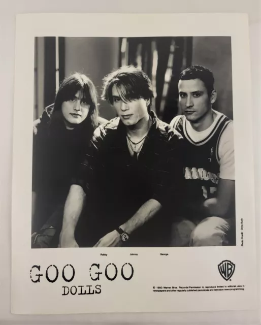 Goo Goo Dolls AUTHENTIC Vintage 1993 Promo Press Glossy Photo 8 X 10 w/George!