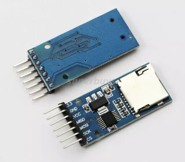 2pc Micro SD TF Card Reader Read Module Storage Memory Shield For Arduino SPI