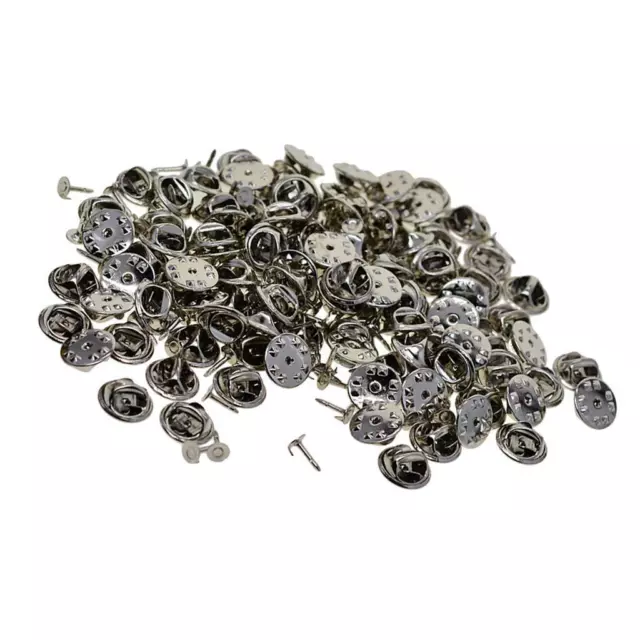 100 Sets DIY Krawattennadeln Schmetterling Pinch Back Pins Brosche Zubehör