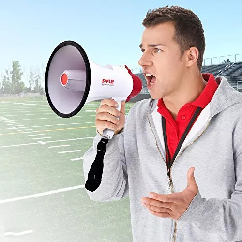 Professional Siren Megaphone Cheerleading Microphone Music Bullhorn Loud Speaker