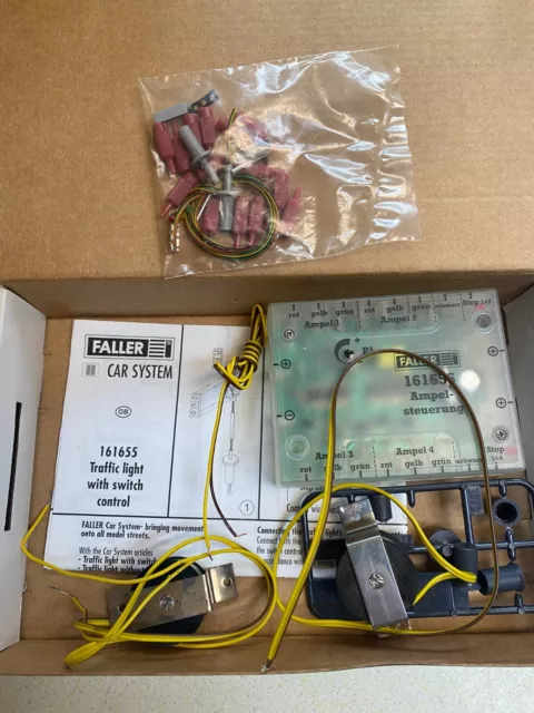 Faller Car System 161655 Traffic Lights and Control Unit. Opened/unused