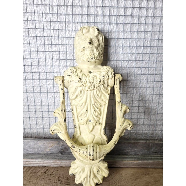 Cast Iron Greek God Door Knocker Vintage