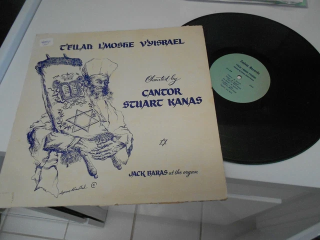 cantor stausrt kanas t'filah l'moshe v'yisrael signed lp cover seymour rosenthal