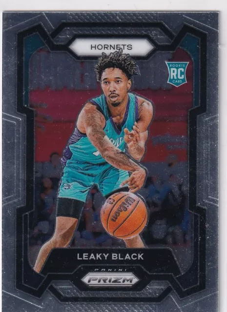 Panini Prizm 2023-24 Prizm Basketball Numéro 284 Leaky Noir Rookie