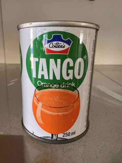 Cottees Cottee’s Tango Vintage Soft Drink Steel Can 250 Ml Small Size