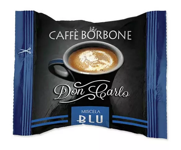 100 Capsule Caffè Don Carlo Borbone Miscela Blu X Lavazza A Modo Mio Cialde