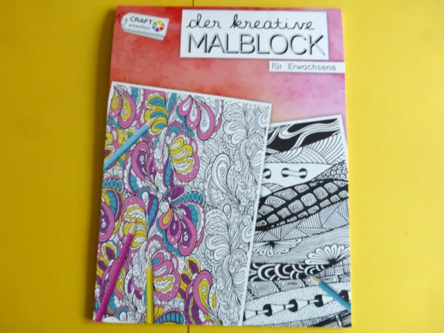 Malbuch / Malblock Ornamente #1 für Erwachsene ca:29,5x21cm 16 Vorlagen