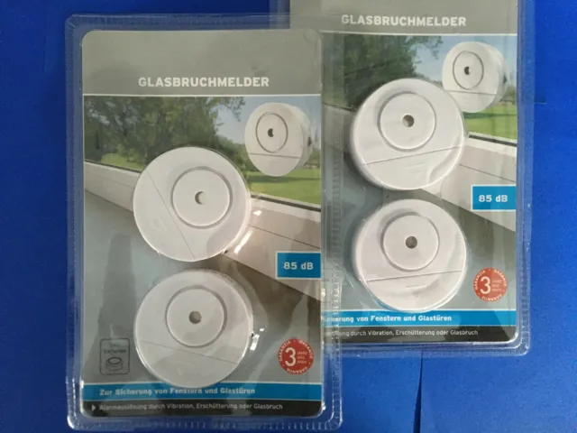 4 detectores de rotura de vidrio alarma de ventana detector antirrobo sistema de alarma ventana puerta alarma
