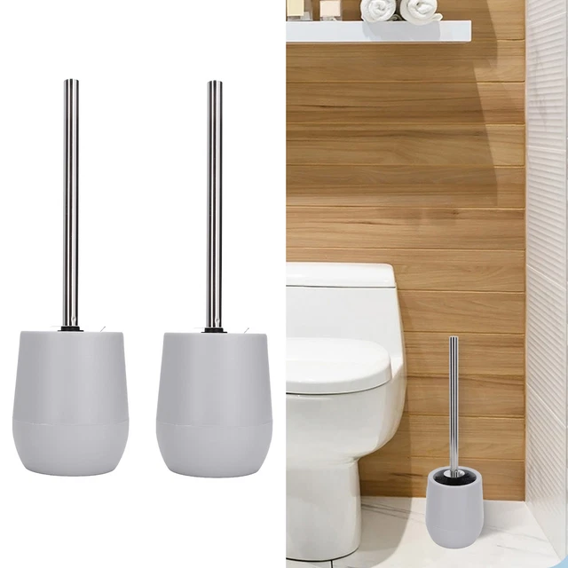(2 Pcs/Inner Box))Toilet Bowl Cleaner Brush Durable Wearable Lockable Thread