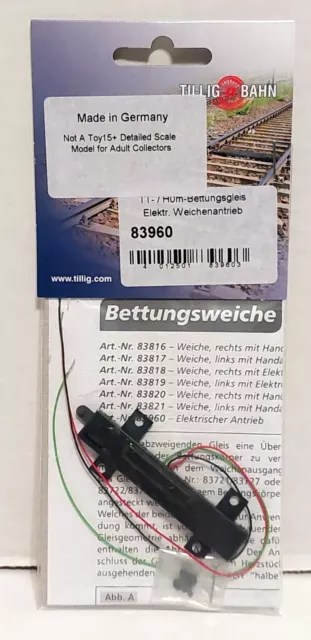 Tillig Bahn #83960 TT Guage/Scale Table Top Train Switch Motor Point Machine NEW