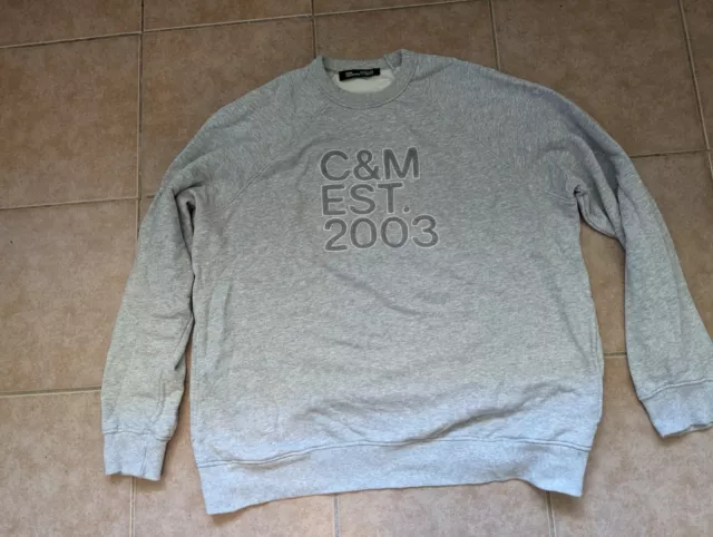 camilla and marc RAGLAN Sz-8-10 -12 oversized  SWEATSHIRT(GREY MARLE)