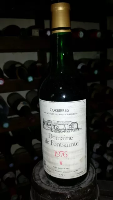RARE CORBIERES - 1976 - DOMAINE DE FONTSAINTE - 47 ans - YVES LABOUCARIE - AOC