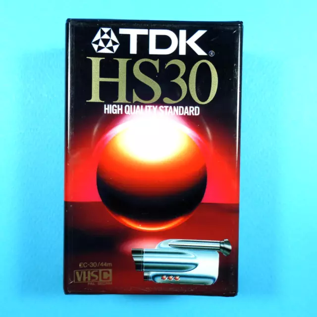 📽 1x TDK HS 30 VHS C * SP 30 & LP 60 min * Video Cassette Kassette *Sealed*