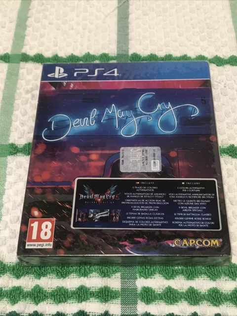 PS4 DEVIL MAY CRY 5 DELUXE EDITION ITALIANA! LIMITED COLLECTOR'S STEELBOOK Nuovo