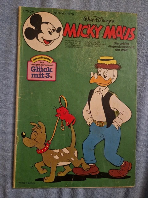 Micky Maus Heft 1979 Nr. 3 mit Beilage und Sammelecke