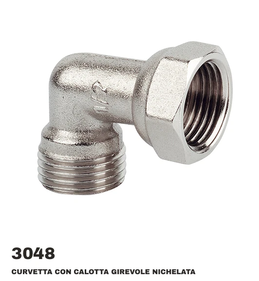 Connettore A Gomito In Ottone 1/8 X 1/4 NPT
