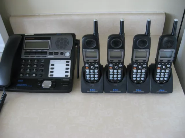 Panasonic KX-TG4500 4/Line Base and four KXTGA450 4/line Cordless Telephones