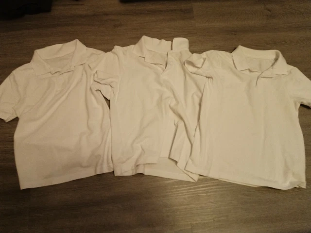 Bundle 3 Kids Plain T-Shirt Boys Girls Age 6