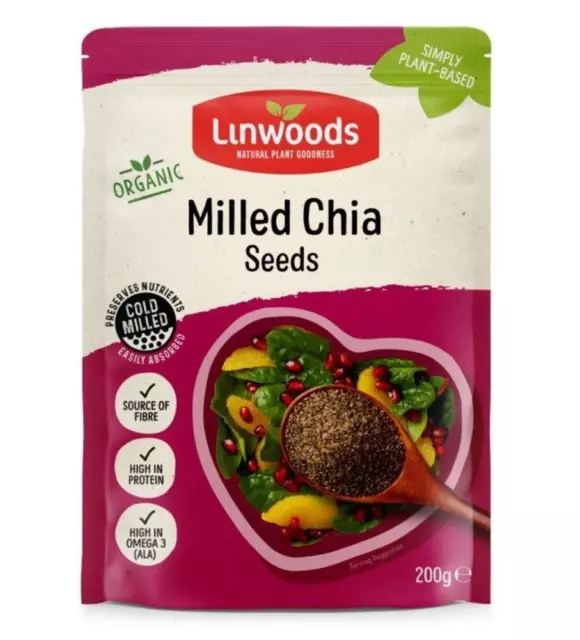 Linwoods Milled Chia Seed - 200g (Pack of 2)