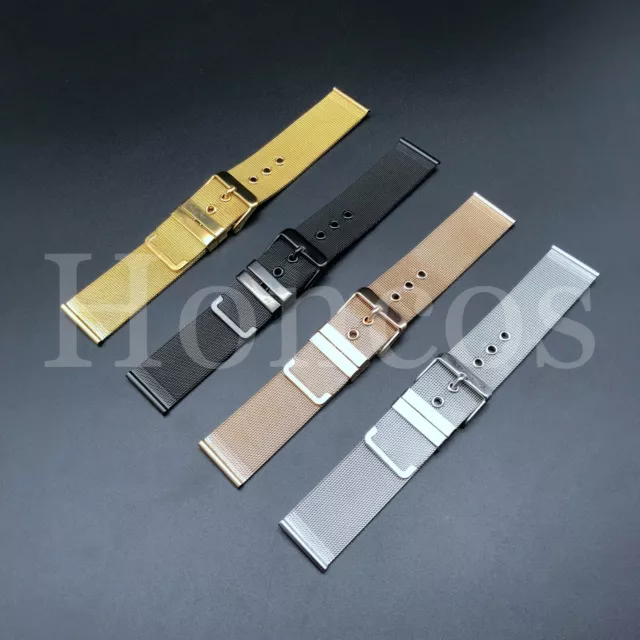 Magnetic Clasp Stainless Steel Metal Mesh Milanese Bracelet Watch Band  Strap #5041