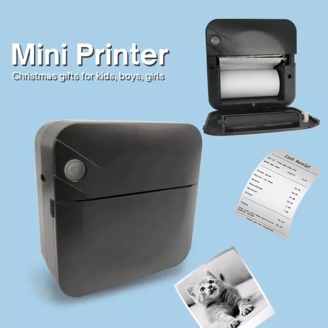 Mini imprimante photo thermique portable sans fil BT, impression sans encre