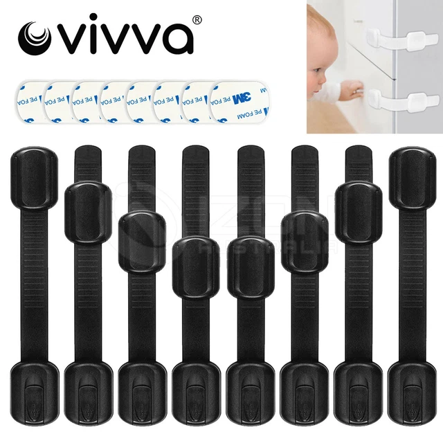 Child Toddler Baby Cupboard Cabinet Safety Locks Proof Door Drawer Fridge Kids