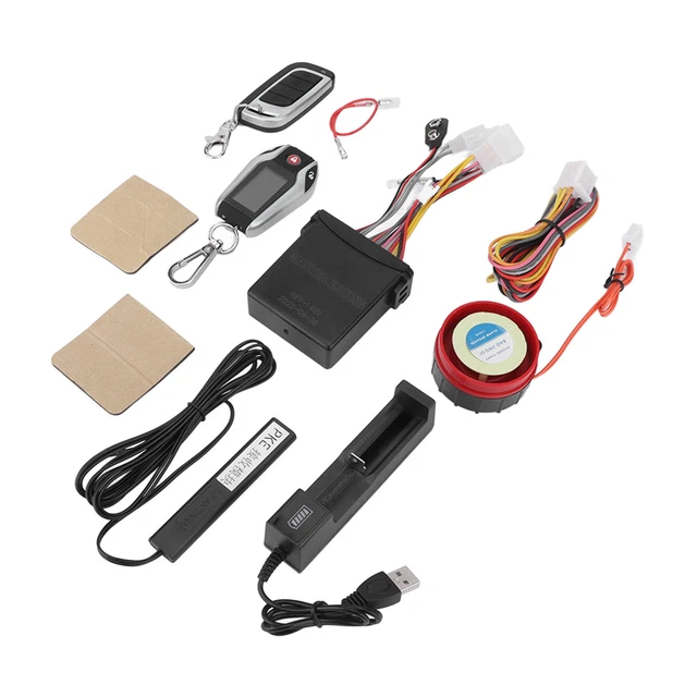 Système D'alarme 2 Voies Pour Moto Avec écran LCD Et PKE 48-145V Pour Véhicule