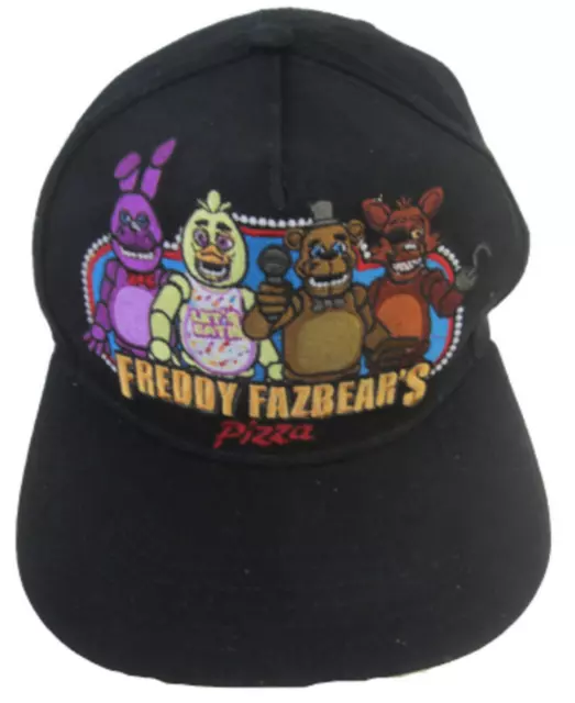 Five Night at Freddys Ball Cap adult Freddy Fazbear's Pizza embroidered snapback