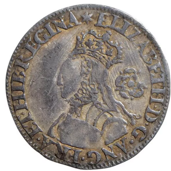 1562 Elizabeth I Milled Sixpence, mm. star, S 2594