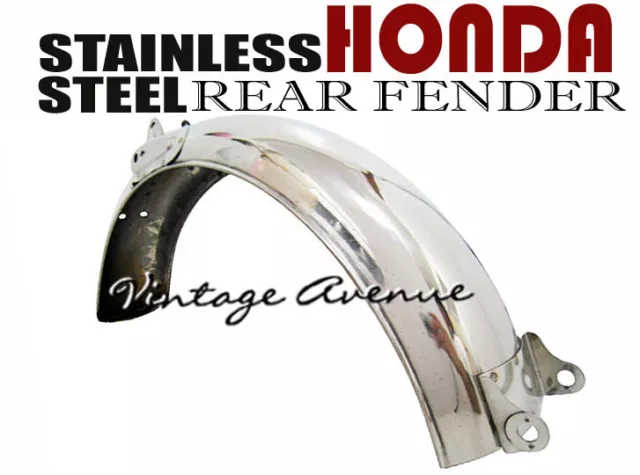 Honda Ss50 Cs50 S50 Cl50 Cl70 Rear Fender Mudguard *Stainless Steel* [V]