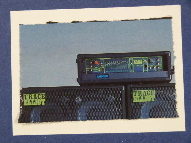 a/y handgefertigte Grüße / Geburtstagskarte TRACE ELLIOT BASS AMP / STAPEL