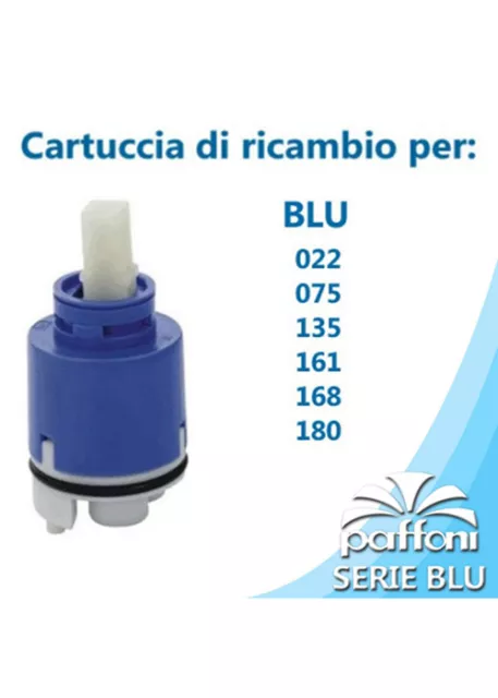 Paffoni Blu Cartuccia Di Ricambio Per Miscelatore/Rubinetto Art.za91192