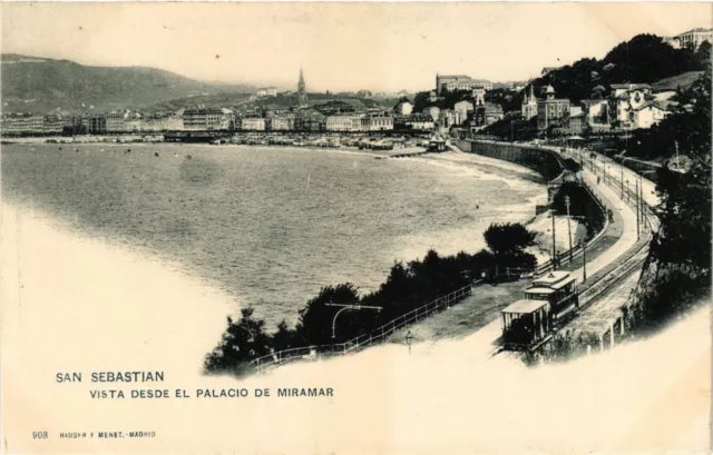 CPA Espagne San Sebastian - Vista desde el palacio de Miramar (282559)