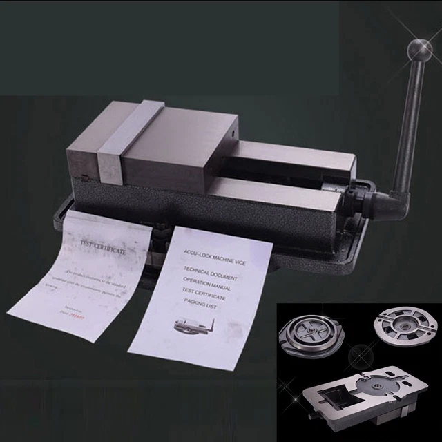 20KG 5" Lockdown Milling Machine Vise With 360° Swiveling Base