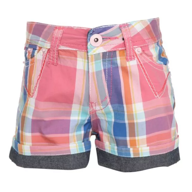 Short a top carreaux fille
