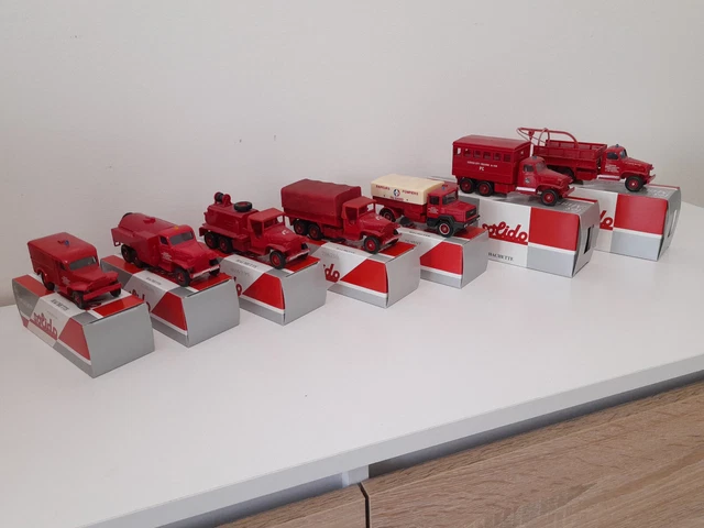 Solido - 1/50 ET 1/43 - Lot 6 camions de pompiers - 2 GMC