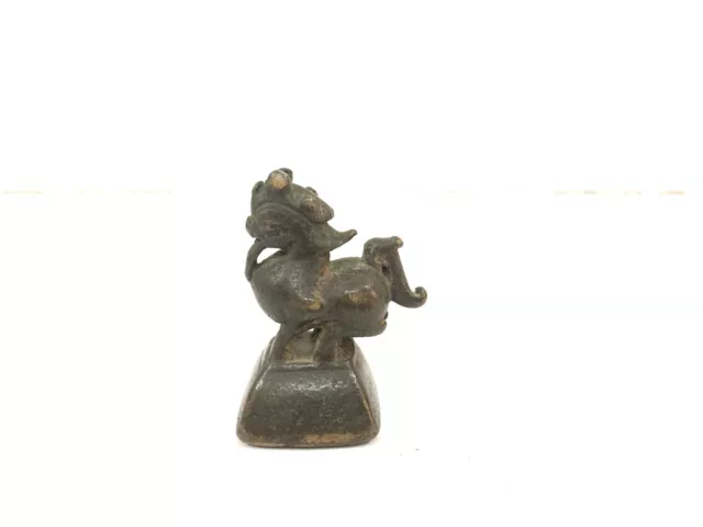 Vintage Burmese Chinthe opium weight