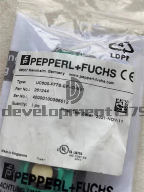1 pz nuovo sensore a ultrasuoni Pepperl+Fuchs UC800-F77S-EP-IO-V31