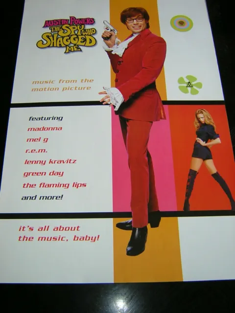 Original Austin Powers Promotional Poster - The Spy Who Shagged Me Soundtrack