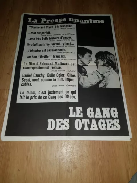Affiche de cinéma d'époque du film: LE GANG DES OTAGES de 1972 (60x80cm)