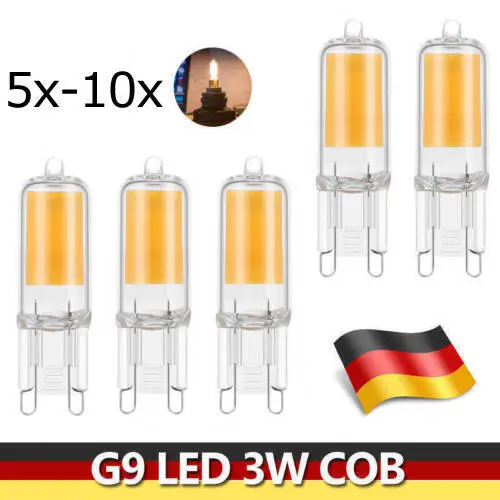 G9 LED Leuchtmittel 3W COB Warmweiß Glühbirne Brine Ersetzen Halogenlampe
