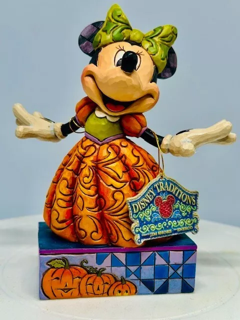 Enesco Jim Shore Disney Traditions Showcase Collection Pumpkin Queen Minnie, NEW