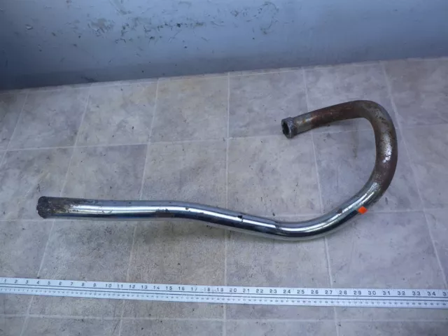 1970 Honda CL350 Scrambler H1233-1) cut off exhaust upper header pipe