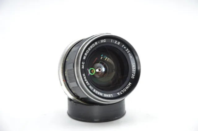 Vintage Minolta MC W.Rokkor HG 35mm f2.8 Wide Angle Lens