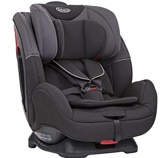 Asiento de coche para bebé Graco Enhance grupo elevador de respaldo alto 0+/1/2, nacimiento-7 años negro gris